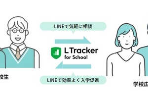 LINEを使った入学促進ツール「L Tracker」リリース 画像